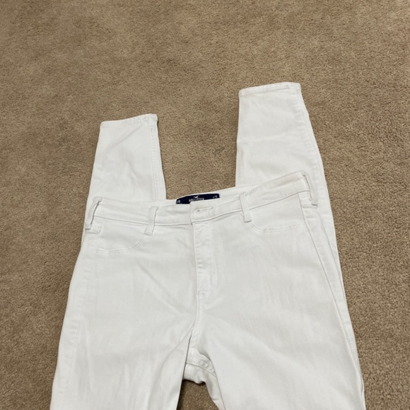 Hollister denim jeans white 28w 7 7r skinny women’s jeans - Picture 4 of 6